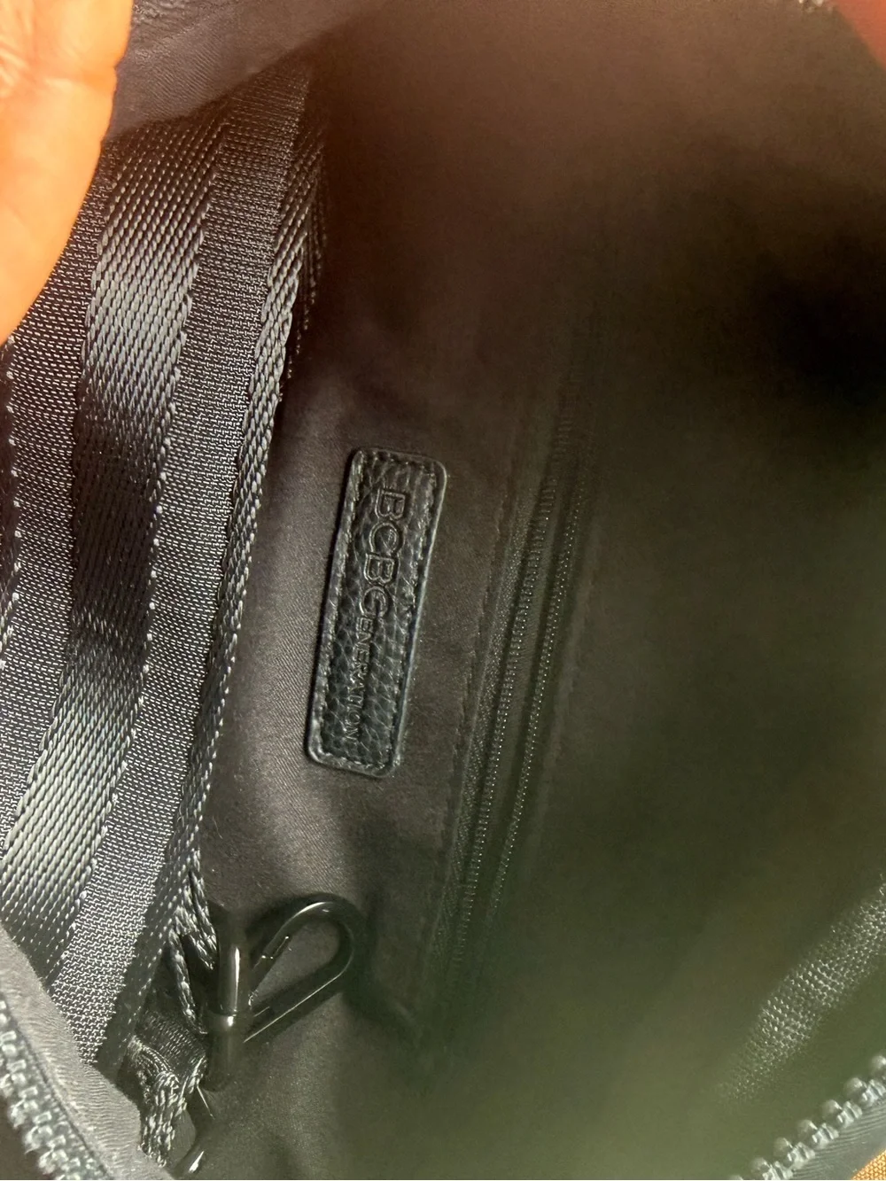 BCBG Black Interior Crossbody Bag